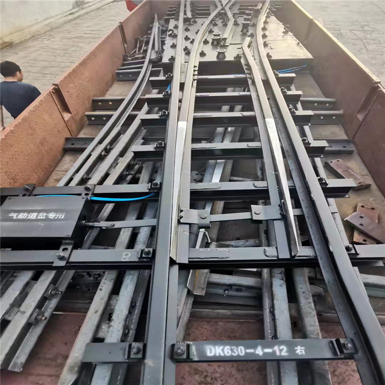 交叉渡线矿用道岔 对称矿用道岔 轨道30kg对称道岔 矿用单开道岔