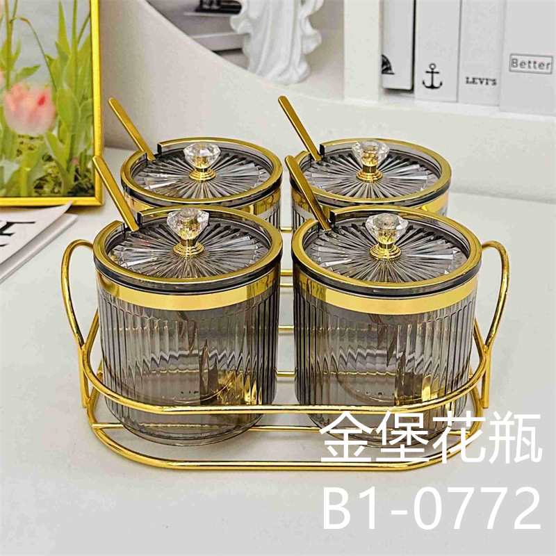 Four-Grid Grid Fruit Box Fruit Plate North Candy Fruit Plate Snack Dish Snack Household Refreshments Good-looking Fruit Plate