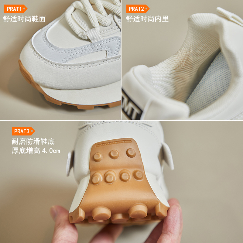 INS Korean Style New Cortez Female 2024 Spring Student Sports Running Shoes Casual Platform Tide 6682
