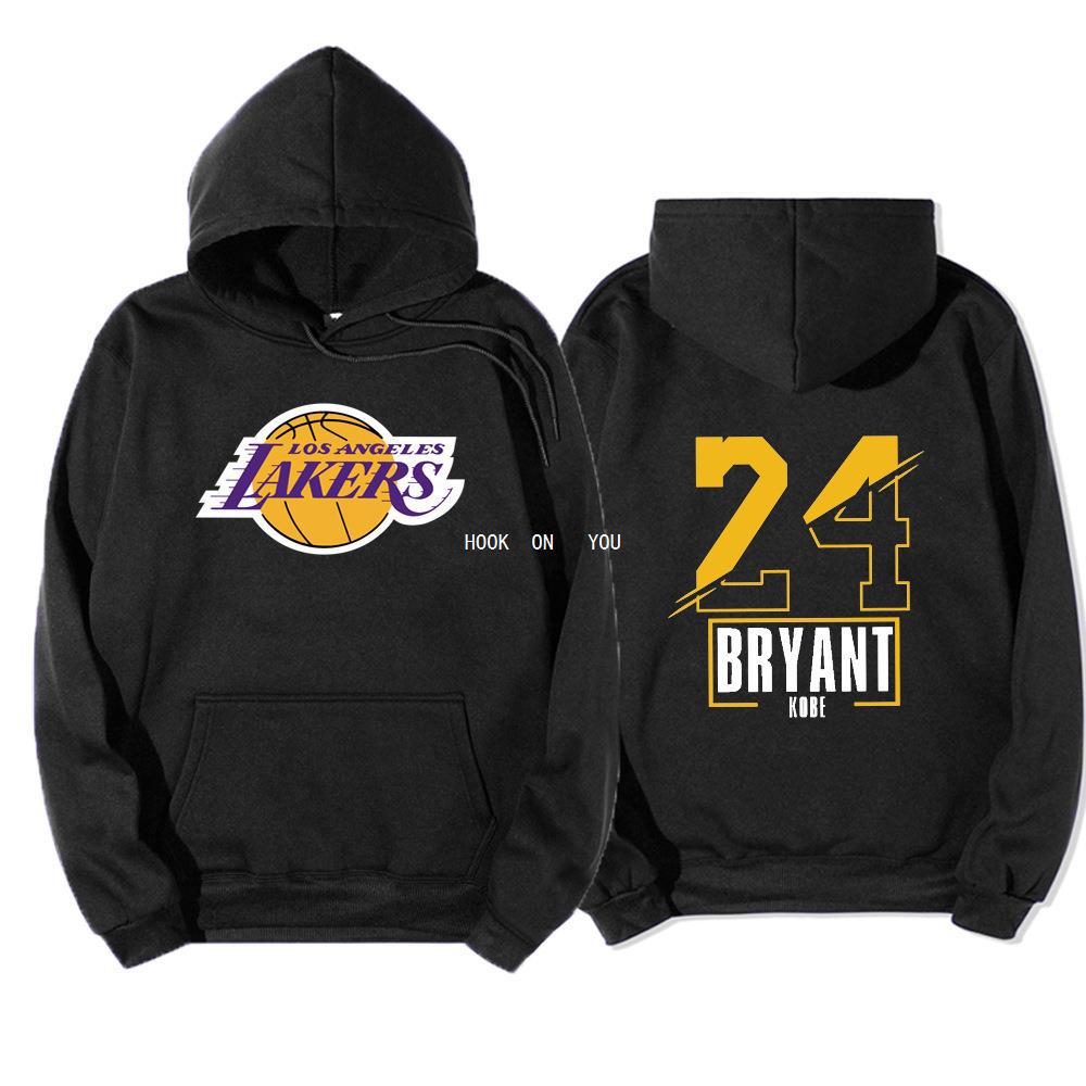 秋冬男装 欧美运动球服 nba篮球卫衣 湖人24号连帽衫hoodies-阿里巴巴