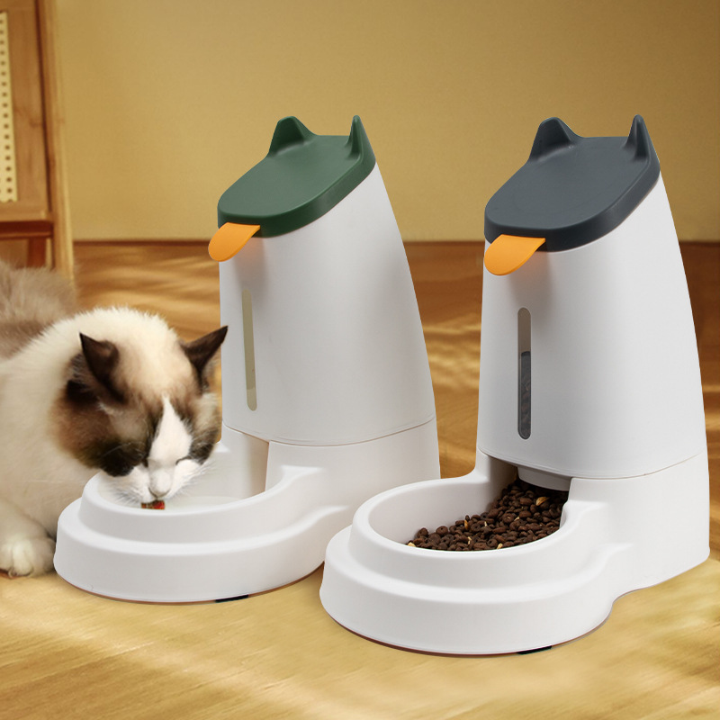 New Pet Feeder Cat Automatic Water Dispenser Large Capacity Open Cover Grain Bucket Dog Food Bowl Water Bowl Pet