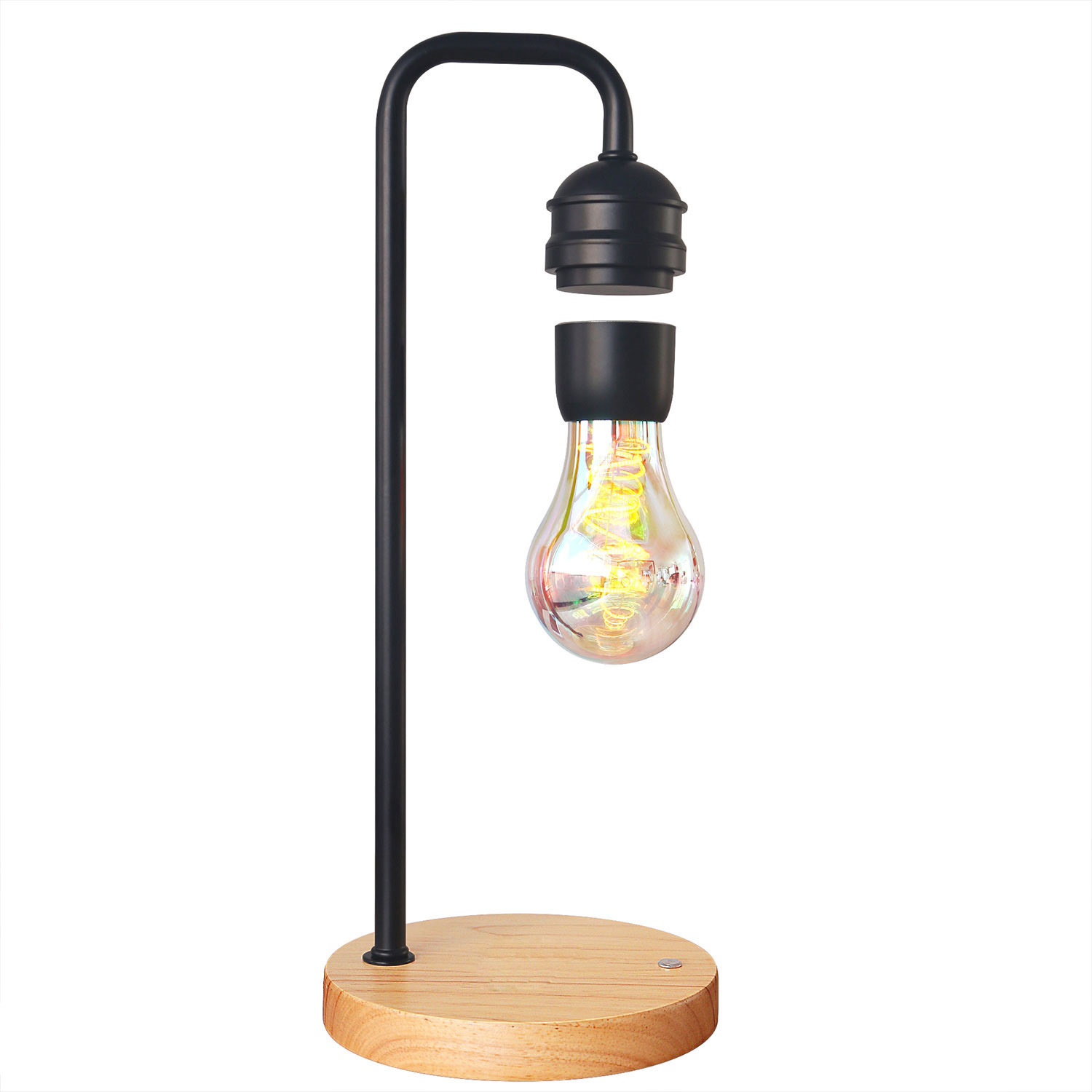 Magnetic Suspension Bulb Creative Table Lamp Decoration Hanging Black Technology Office Home Gift Atmosphere Glowing Night Lights
