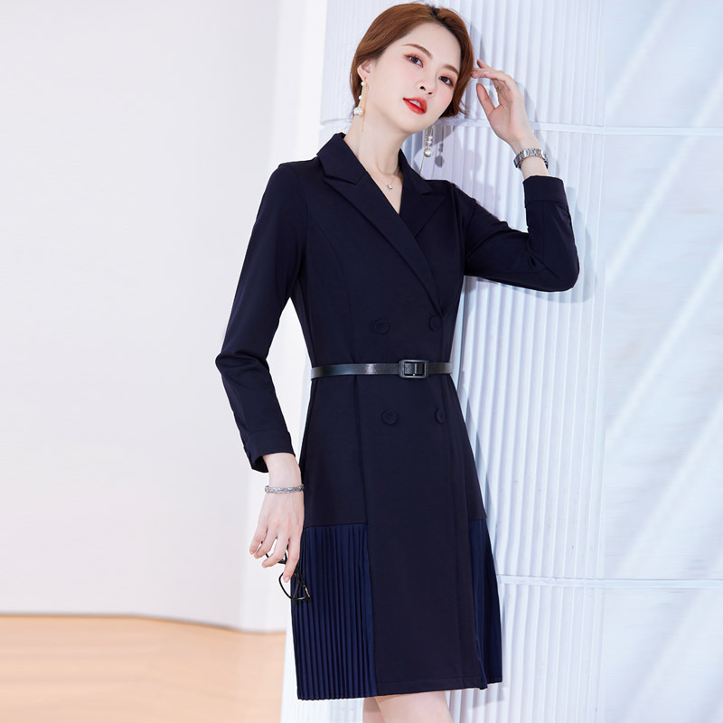 职业套装连衣裙播音艺考主持人面试服装女小礼服年会气质正装批发