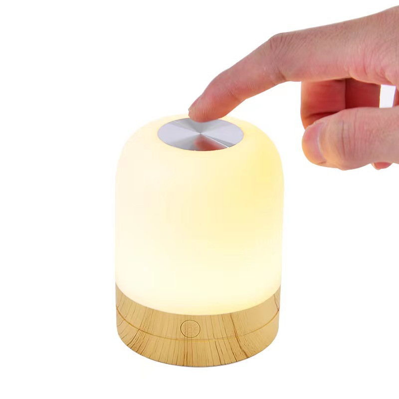 Rechargeable Touch Bedroom Bedside Small Night Lamp Smart Eye Protection Mother and Baby Feeding Good Things Colorful Atmosphere Camping Night Light