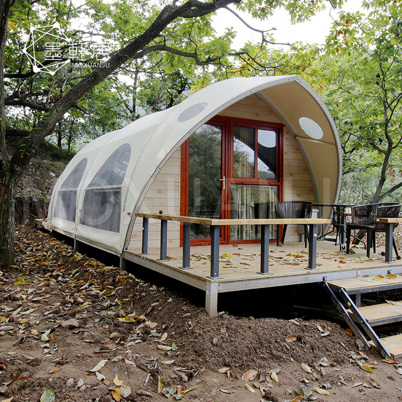 大型营地帐篷酒店 贝壳造型篷房 特色创意度假村民宿 帐篷厂家