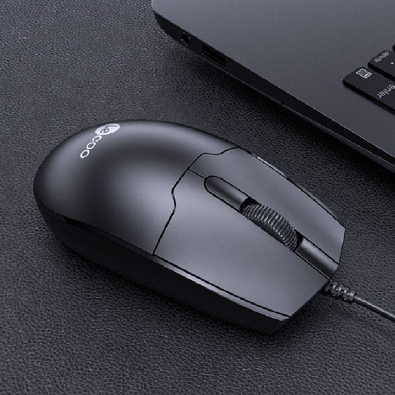 适用lenovo来酷ms101 usb有线鼠标笔记本台式机磨砂舒适商务办公