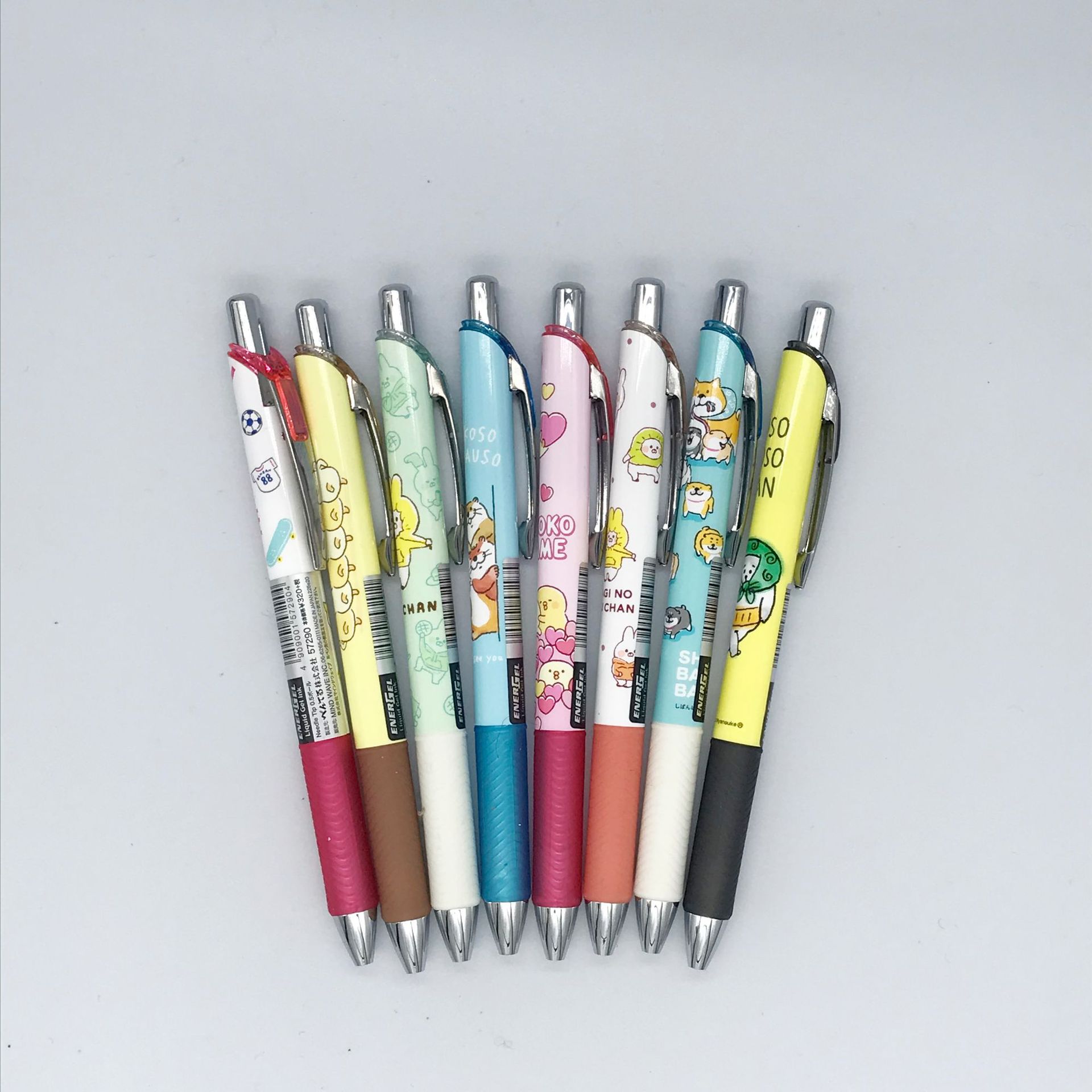 日本派通pentel限定款可爱超萌按动中性笔柴犬角落生物兔子0.5mm