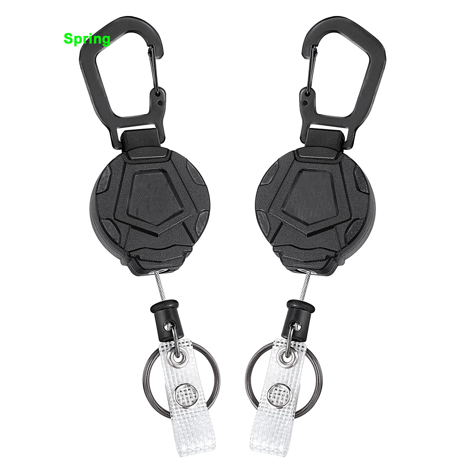 0钢丝绳 户外登山易拉扣 高弹力汽车伸缩钥匙扣-阿里巴巴