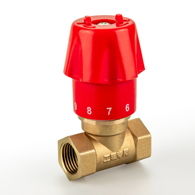 唐科阀门自动黄铜调节阀手动内丝流量调节阀螺纹活接铜球阀玉环