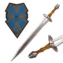 铸剑谷 魔戒指环王霍比特人3之五军之战索林橡木盾手持剑cos道具