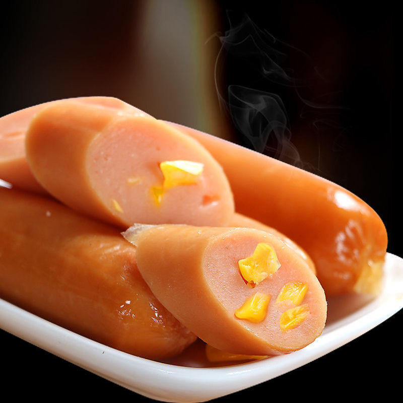 脆皮肠批发香辣香脆玉米热狗脆骨黑鸭肠火腿肠夜宵即食小零食现货