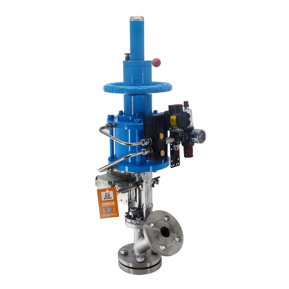 程控阀气动下展示放料阀气缸式切断阀紧急切断阀高温下展式放料阀