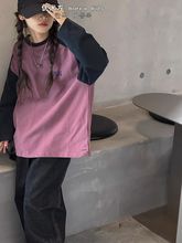 巴?拉巴?拉波拉bora韩国童装时尚女童长袖T恤2024新款洋气女孩