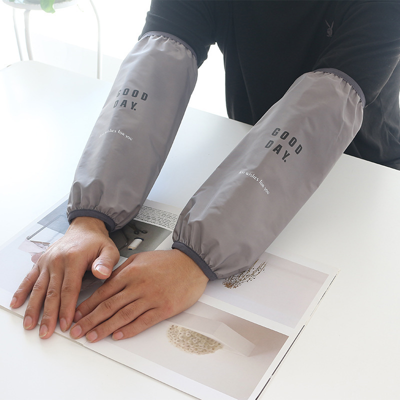 加长款防水袖套女秋冬季防污防脏套袖成人防油护袖时尚简约袖头