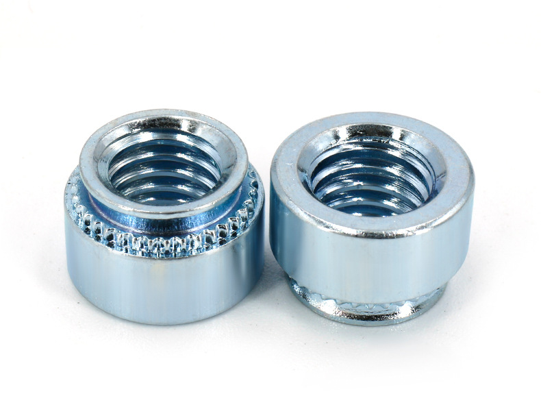 5-m10/镀蓝白锌/压铆螺母/压铆螺帽/压铆件/压板螺母