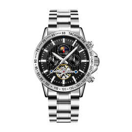 卡帝司探索系列  男表全自动飞轮机械机芯腕表 防水夜光男士腕表