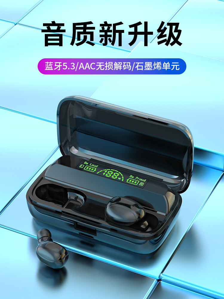 H19 Wholesale Cross-Border Hot Private Model New TWS Bluetooth Headset Ultra-Long Life Battery Factory Direct Sales