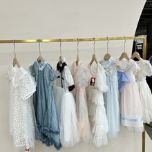 女童连衣裙中大童裙子夏季广州品牌折扣童装批发实体工厂一手货源
