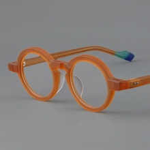 板材眼镜复古镜框5811厚款拼料跨境欧美个性时尚潮流丹阳现货批发