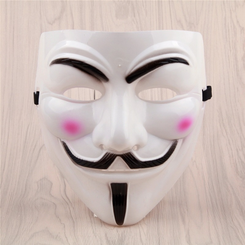 Halloween Film Theme Mask Movie V Mask V Face Mask V Monster-V Face with Blush V Mask