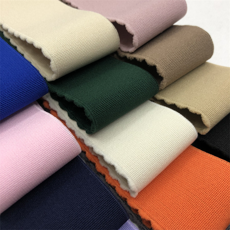 Factory in Stock 4cm Nylon Unilateral Crescent Elastic Band Skirt Waist Pants Elastic Elastic Elastic Band Color High Elastic Ribbon