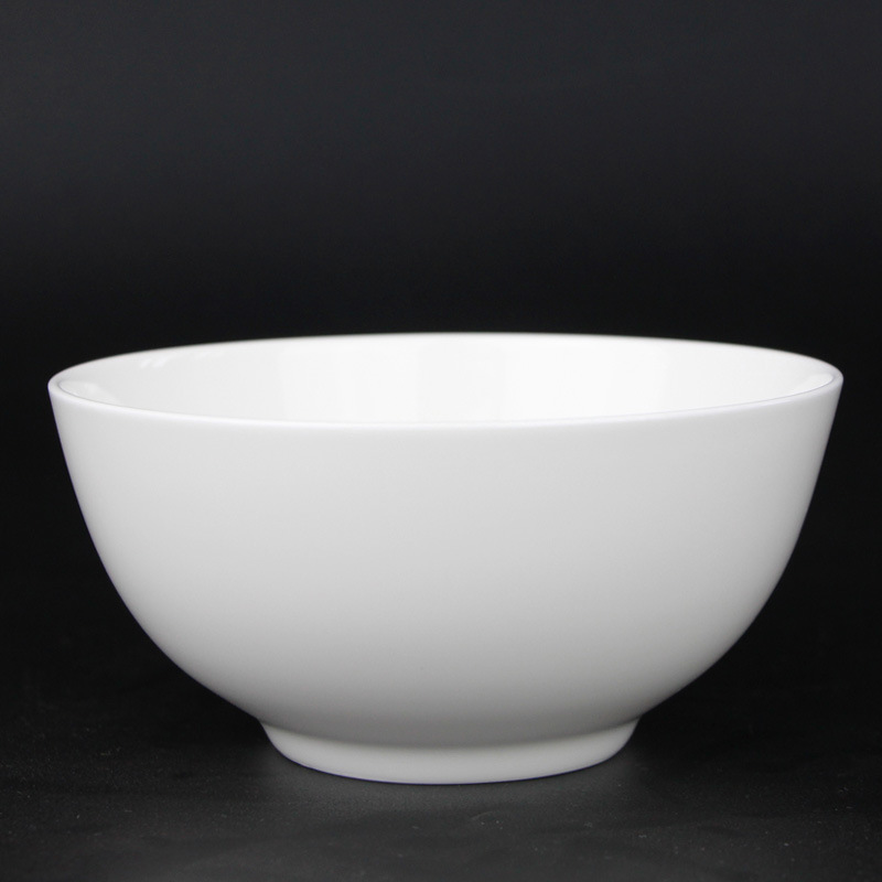 陶瓷碗唐山无铅骨质瓷餐具中式纯白碗碟盘子家用骨瓷碗盘