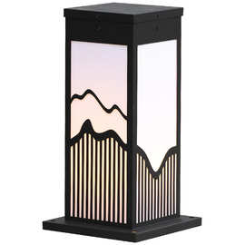 太阳能草坪灯新中式户外防水花园庭院灯室外别墅园林草地过道路灯