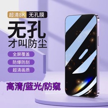 苹果13钢化膜iPhone13promax无孔13pro防偷窥xr手机贴膜xsmax适用