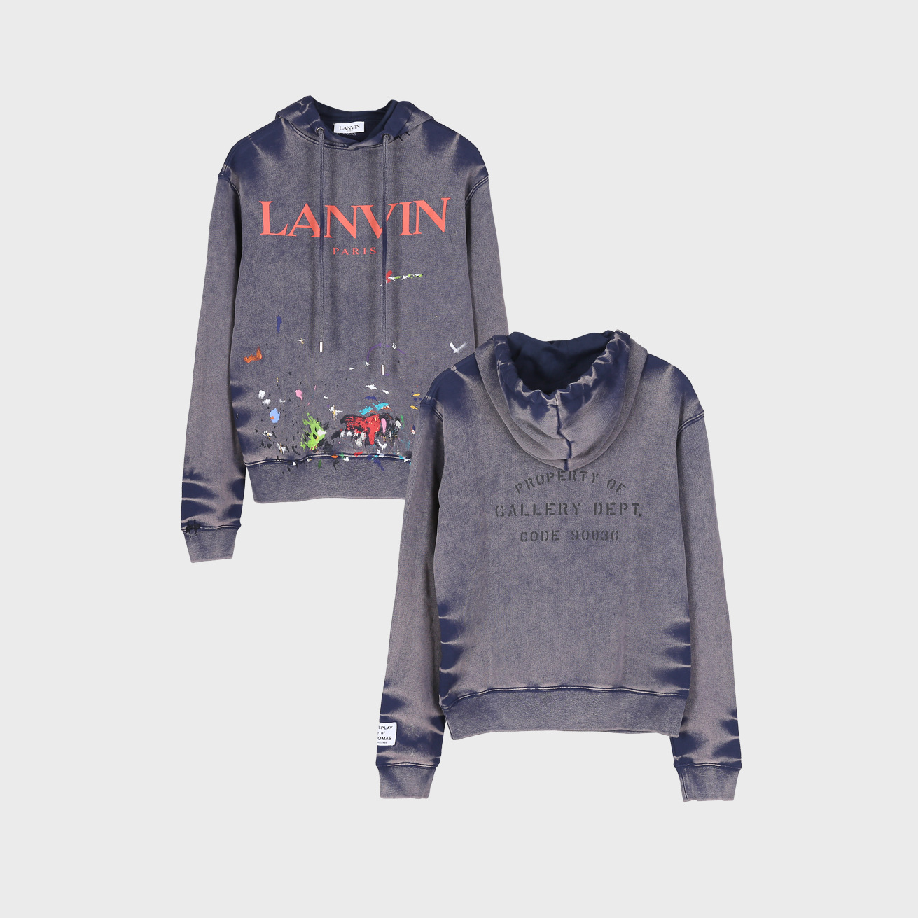 浪凡卫衣gallery dept lanvin油画泼墨联名系列特殊