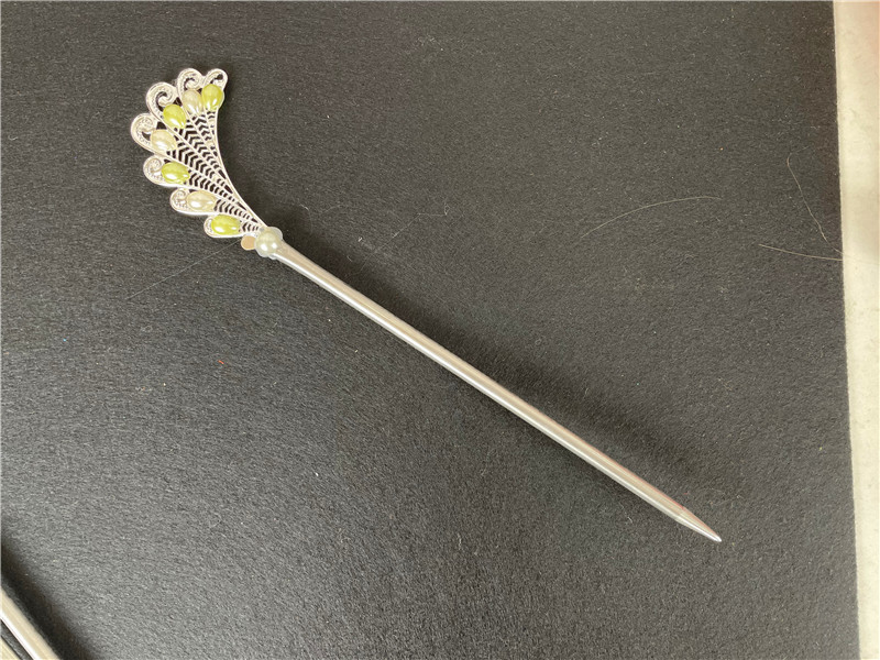 韩式发簪韩服朝鲜服宫廷头饰公主名族韩版复古新娘盘发彩珠民俗