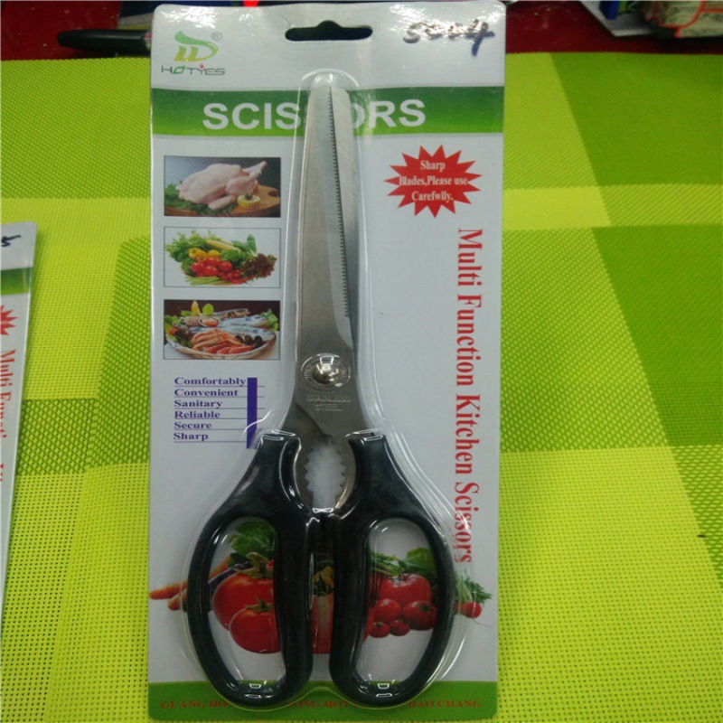 Stainless Steel Kitchen Scissors Multi-Functional Household Scissors Chicken Bone Scissors Meat Food Scissors Durable Wholesale