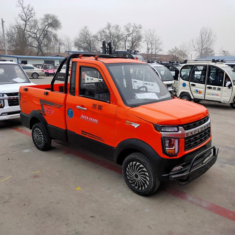 电动皮卡 苏客油电两用微型电轿篷车四轮代步车客货两用