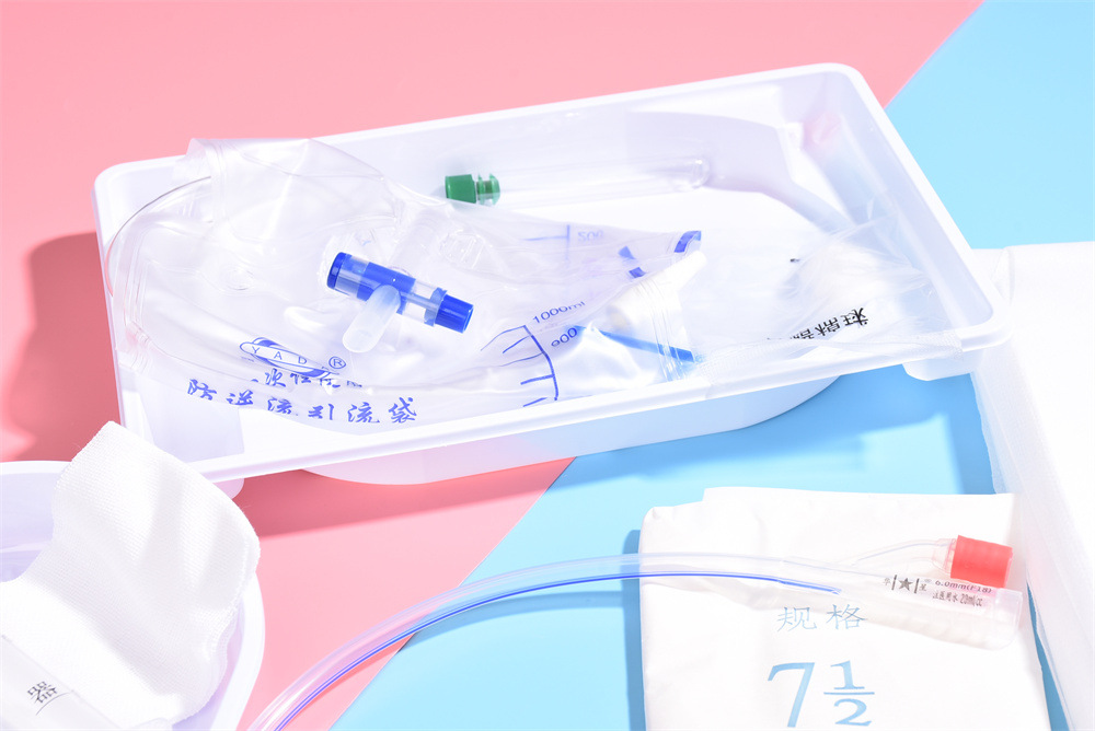 华夏医用一次性无菌使用导尿包导尿管男用小便尿袋男女引流集尿袋