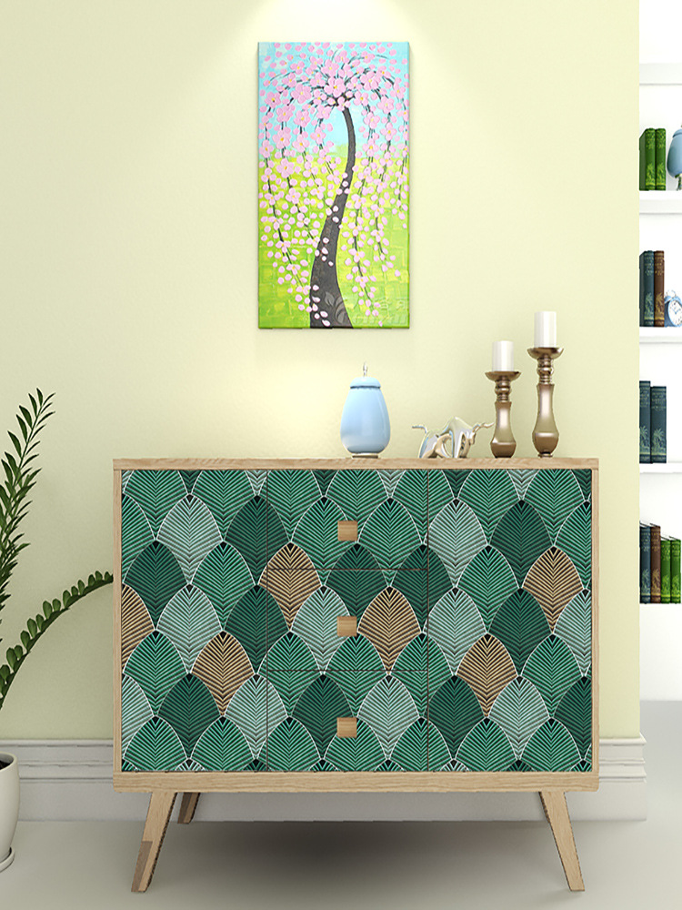 客厅旧柜子家具翻新贴纸贴画装饰厨房衣柜橱柜面改色贴膜创意轻奢