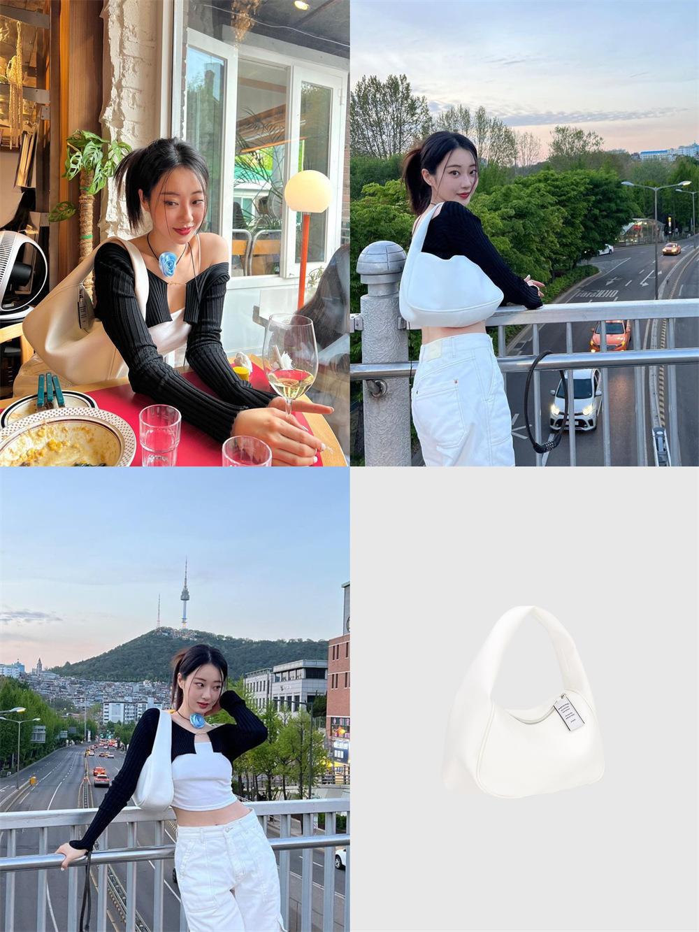 韩国小众 ni*eh jennie同款枕头包单肩包腋下包-阿里巴巴