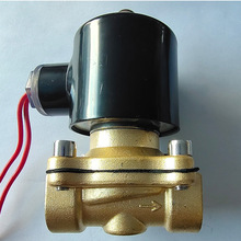 厂家供应AC220v常闭黄铜电磁阀空气水阀电子管道控制开关