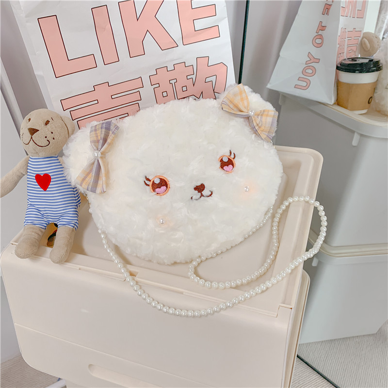 软妹玩偶lolita包毛绒斜挎包女可爱小包包jk日系小挎包洛丽塔熊包