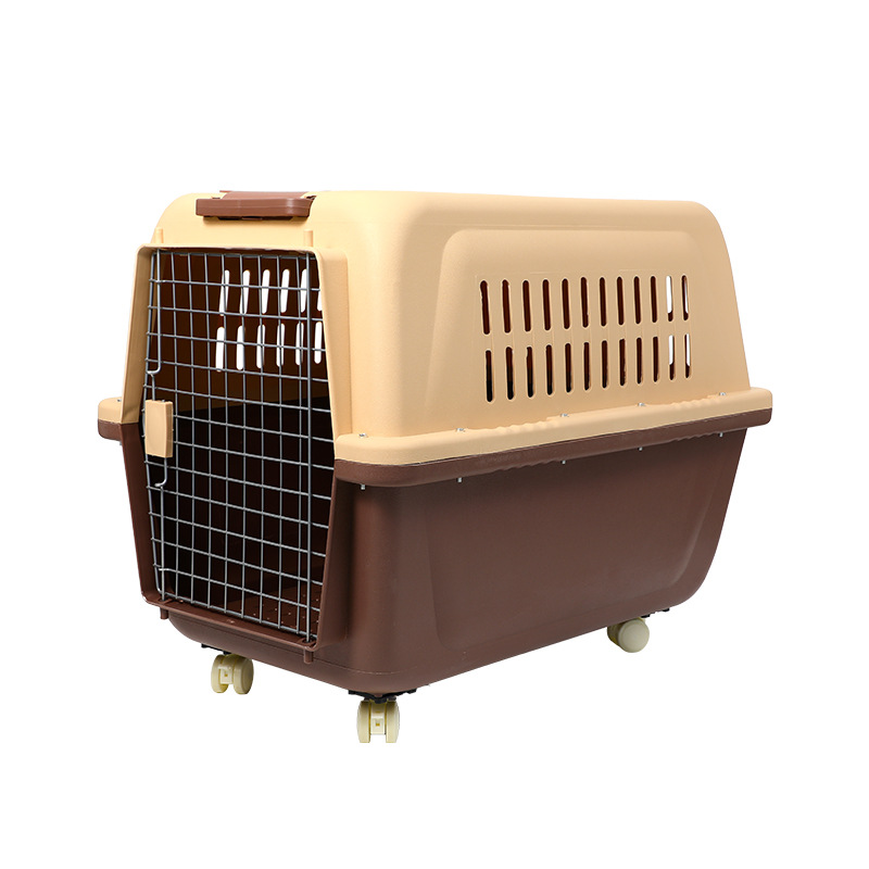 Cat Flight Case Portable Check-in Suitcase Trolley Dog Cage Pulley Pet Stroller Travel Medium Large Dog Hand Buggy