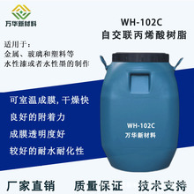 广州万华WH102C水性室温自交联丙烯酸树脂塑胶金属玻璃自干漆耐水