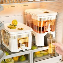 冰箱冷水壶家用水果柠檬茶食物收纳盒果汁饮料桶带龙头大容量家用