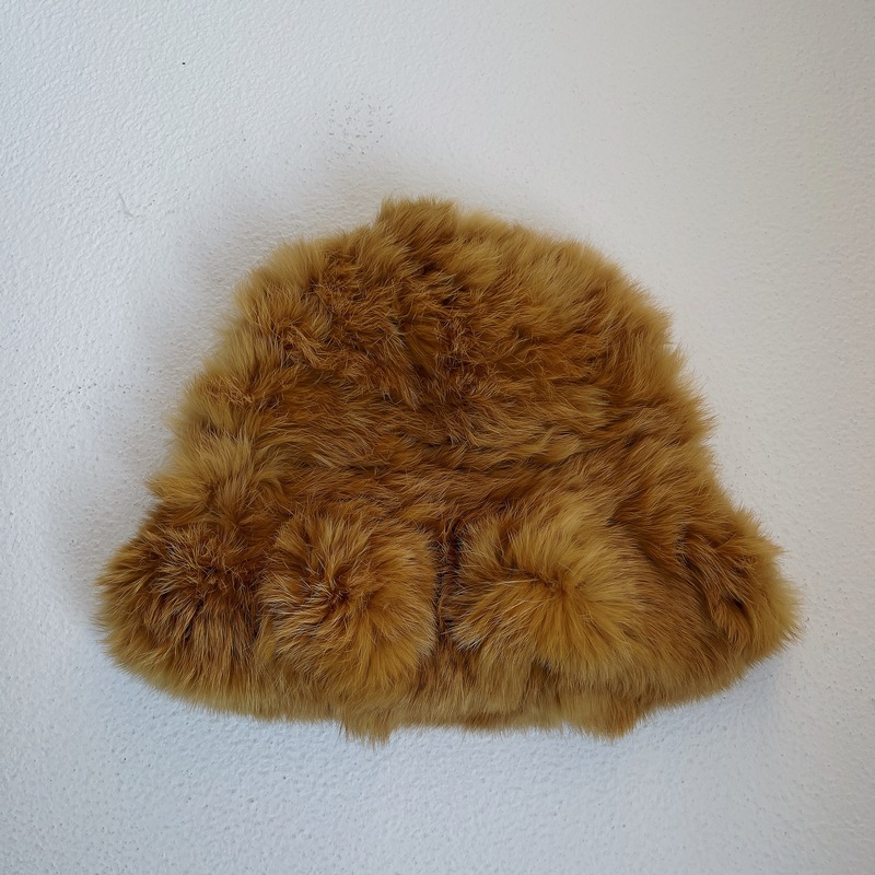 New Style Small Face Bucket Hat Women's Autumn and Winter Rabbit Fur Bag Cap Velvet Cold-Proof Warm Ruffled Bucket Hat
