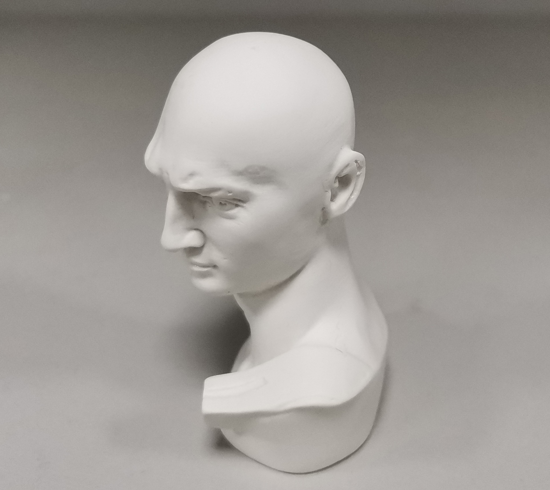 7cm大卫光头 北欧迷你树脂石膏像 美术教具绘画素描头像人像雕塑