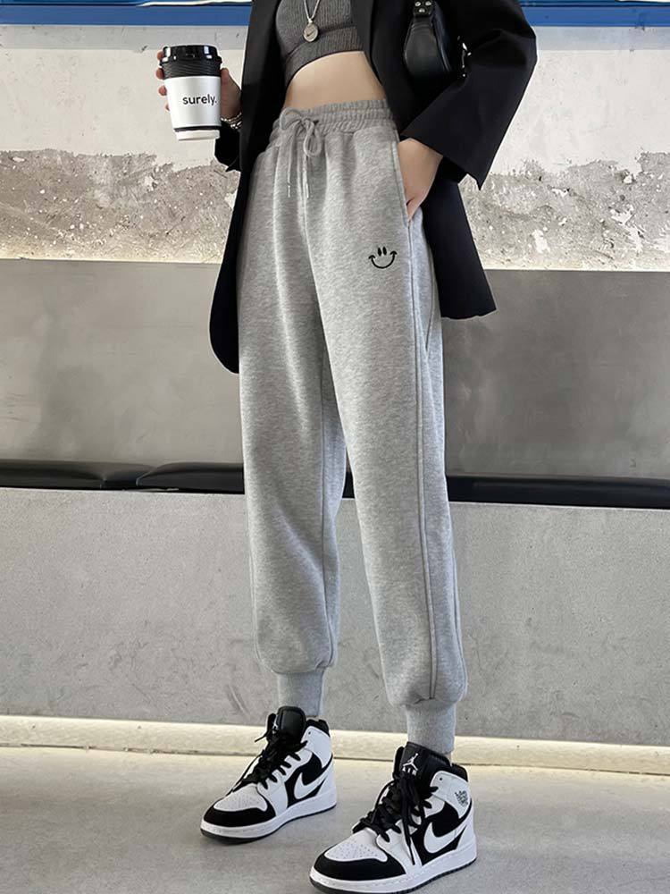 运动卫裤女不加绒休闲2022春秋新款时尚裤子加厚冬今年冬天流行的