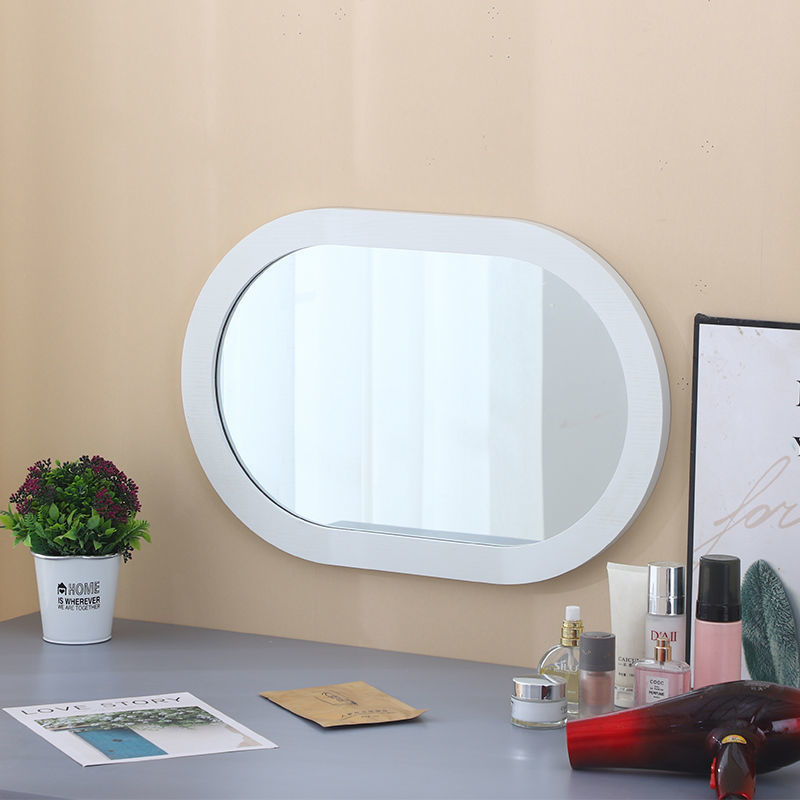 浴室镜梳妆镜子洗手间化妆挂墙镜免打孔简约壁挂式拱门镜子挂墙