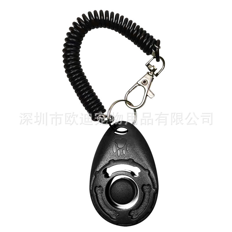 Cross-Border E-Commerce Factory New Dog Training Collar New Dog Training Clicker Pet Clicker Water Drop-Shaped New Dog Training Clicker