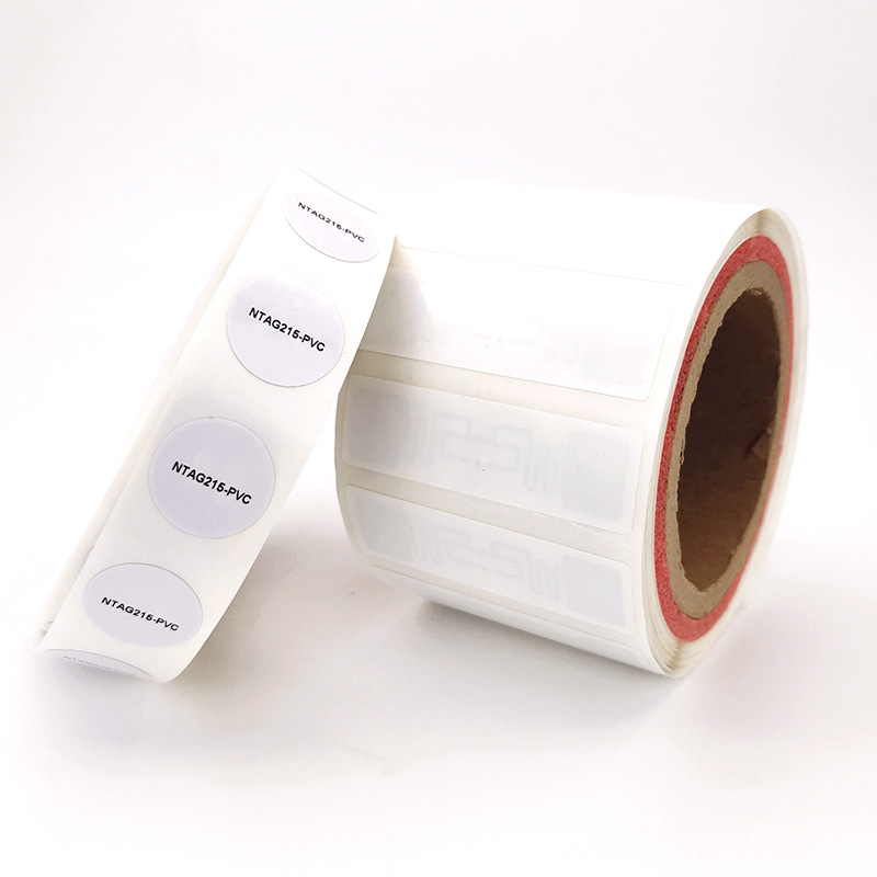 厂家直销 nfc电子标签 ntag 215白标 rfid系列不干胶标签