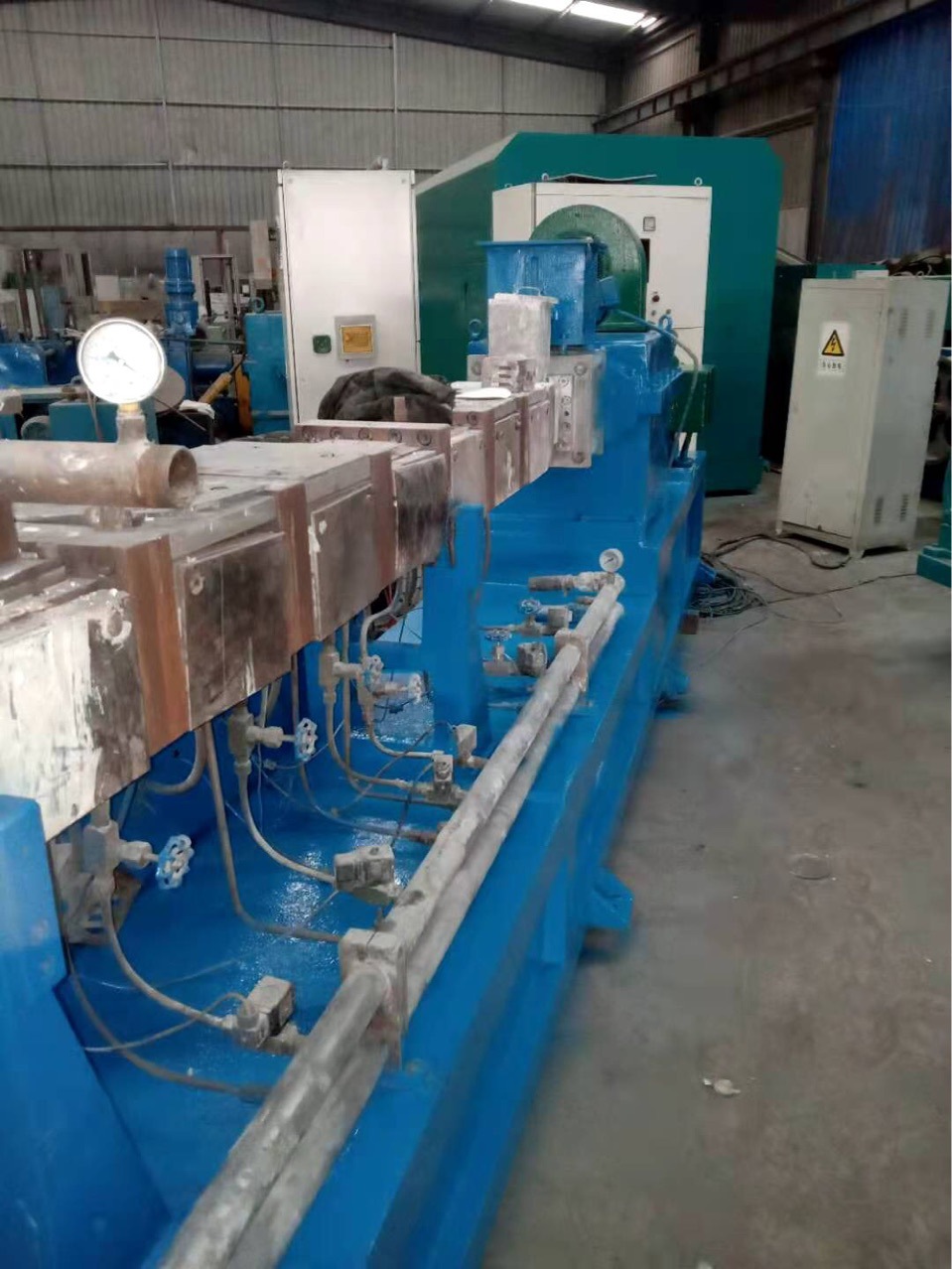 二手设备65双螺杆挤出机平行双螺杆造粒机南京科亚双螺杆造粒机