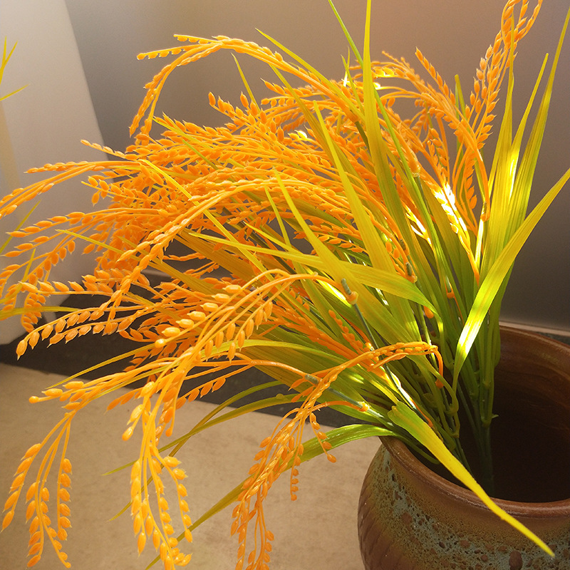 仿真稻谷假水稻麦子大麦稻穗舞蹈道具塑料假花草五谷农作物装饰品