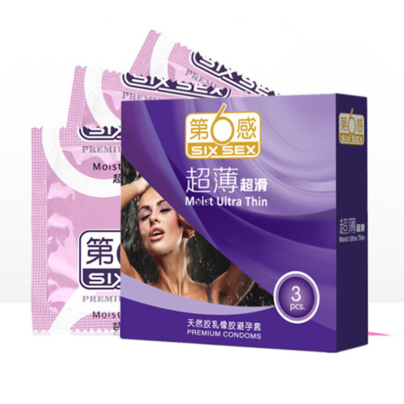 Sixth Sense Condom Super Slippery 3/12/24 Men's Set Hotel Adult Sex Product Wholesale