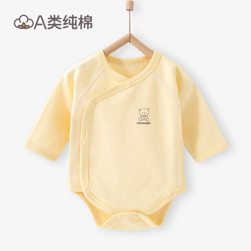Baby Clothes Spring and Autumn Pure Cotton Class a Romper Newborn Anyang Baby Children's Clothing Jumpsuit Baby Summer Sheath